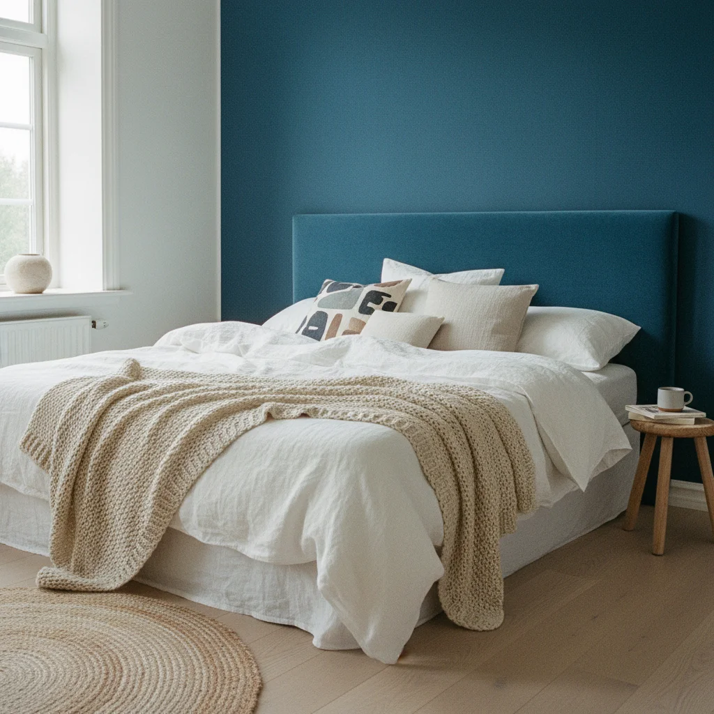 Habiller une tête de lit avec un adhésif effet velours